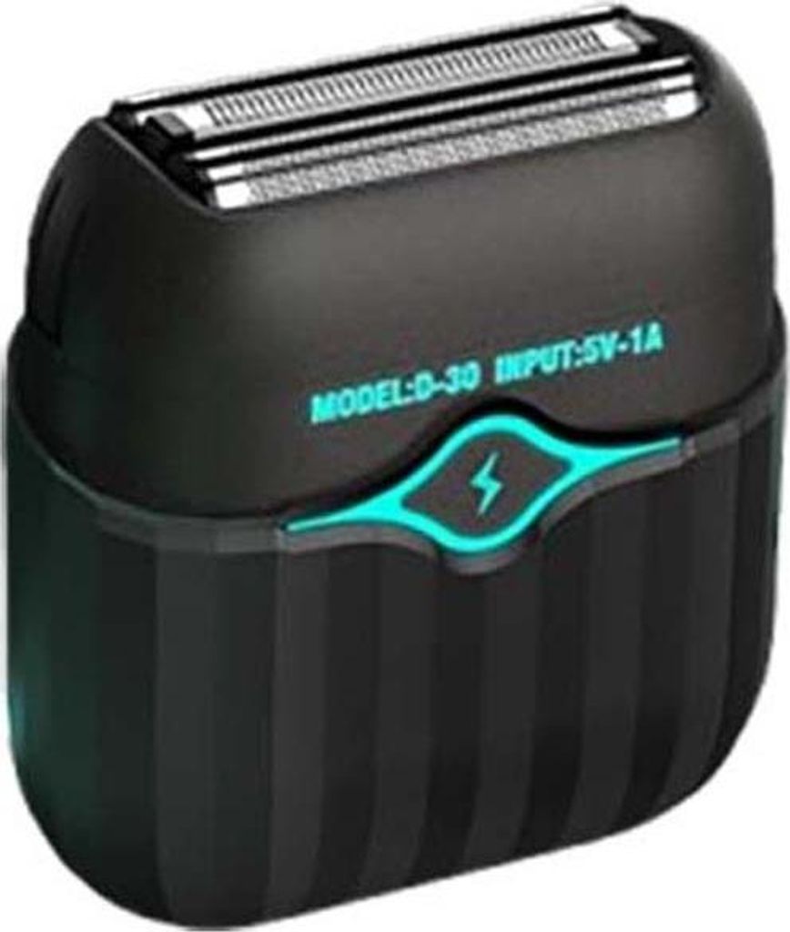 INF Mini Waschbarer Rasierer - Tragbarer Elektrorasierer für Damen & Herren Schwarz