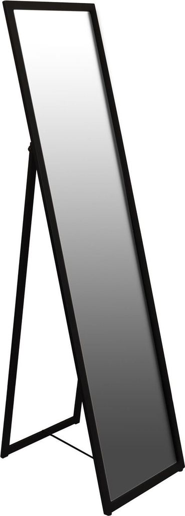 Harbour Housewares Quadratischer Ganzkörperspiegel – 137 cm x 35,5 cm – Schwarz