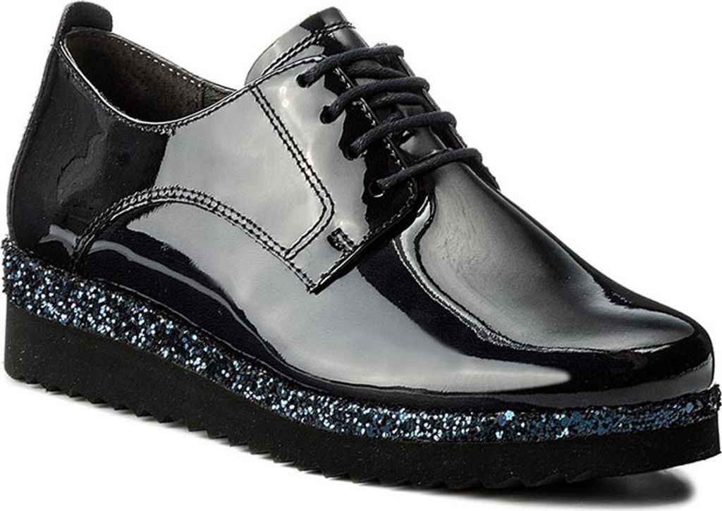 GABOR Damen Marineblaue Schuhe mit Glitzer 36