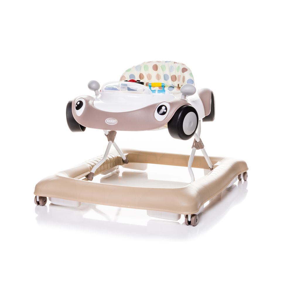 4BABY Lauflernhilfe Cars Brown Gehfrei Laufhilfe Gehhilfe Lauflernwagen Baby Walker