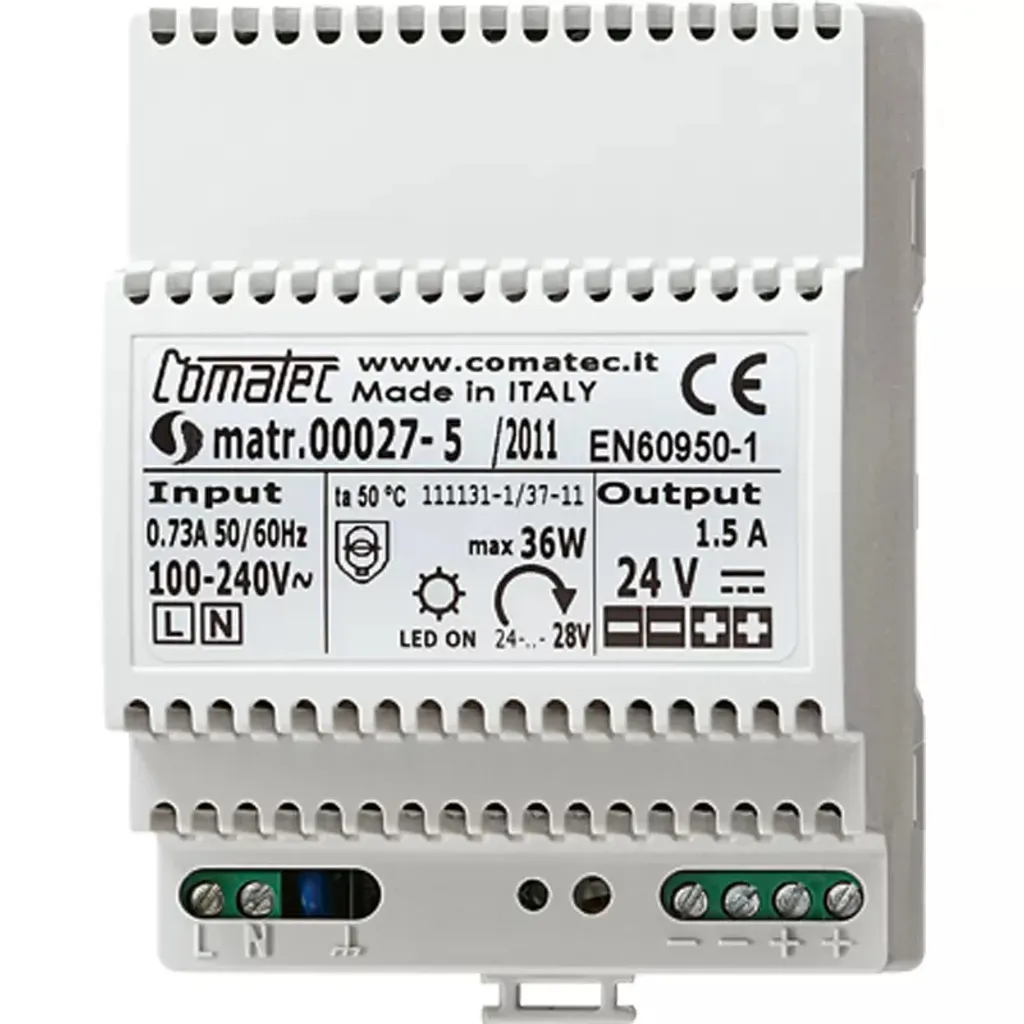 Transformateur 15V JUNG NT2415REGVDC Blanc pour tableau électrique KNX