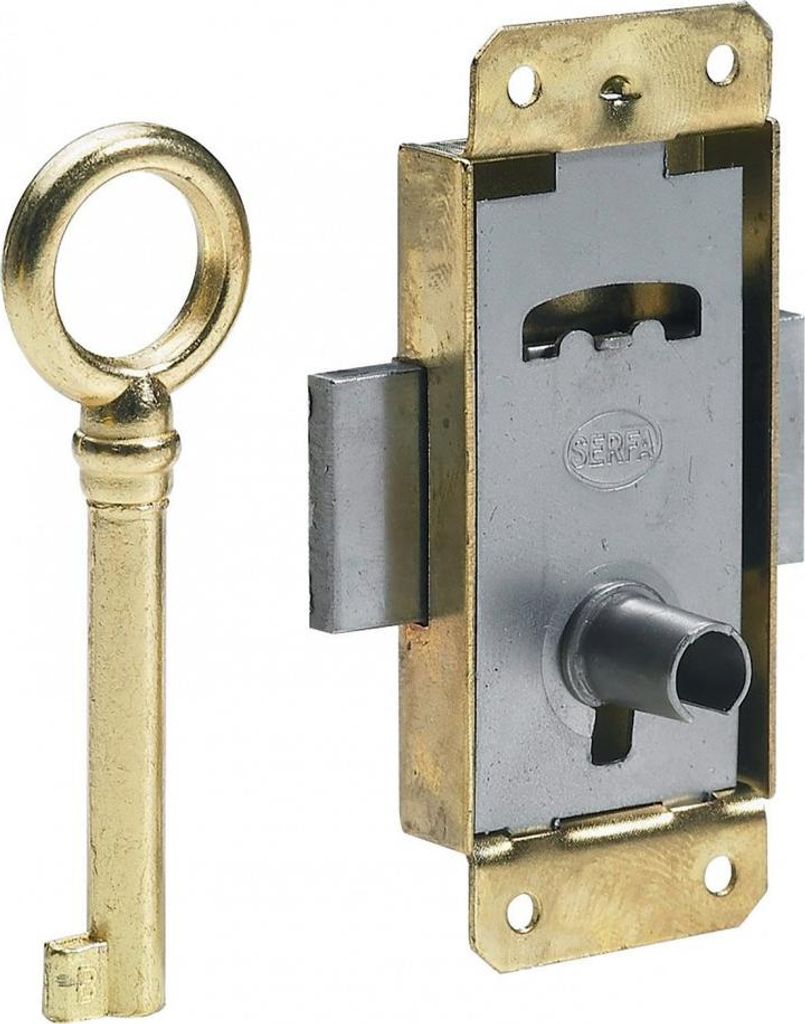 HETTICH 25 mm umkehrbares Aufputz-Möbelschloss aus Eisen