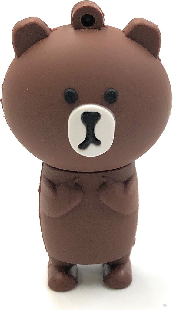 Onlineworld2013 Grizzly Bär Brauner Bär Funny USB Stick 64 GB USB 3.0