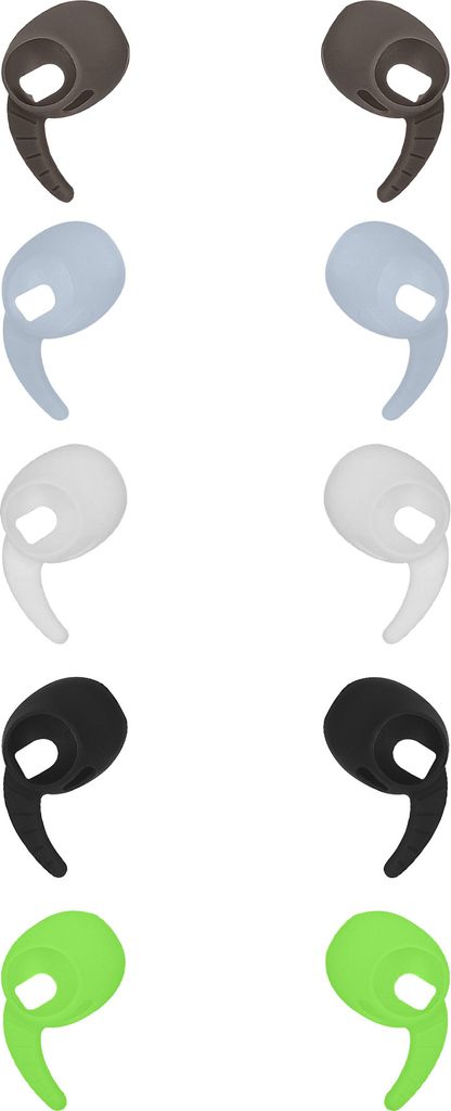 kwmobile 5 Ohrhalter kompatibel mit Samsung Galaxy Buds 3 - Ohrbügel Ohrhaken aus Silikon Mehrfarbig