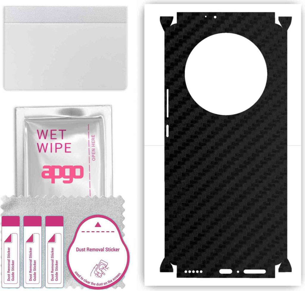 apgo Rückseite + Seiten Schutzfolie, Skin, kompatibel mit Honor Magic5 Lite, Hinten Displayschutzfolie aus Vinylfolie, kratzfest, einfache Montage...