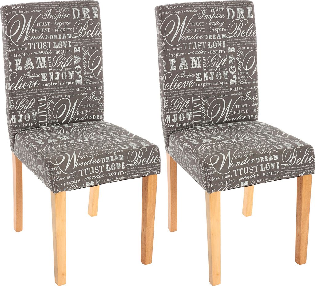 set di 2 sedie per sala da pranzo Sedia da cucina Littau ~ Immagine del prodotto 