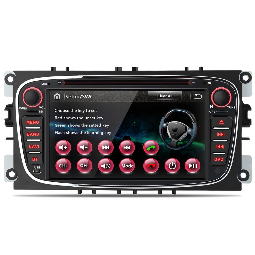 Für Ford Focus II C/S-MAX Fusion DAB+ Autoradio GPS NAVI BT Produktbild 