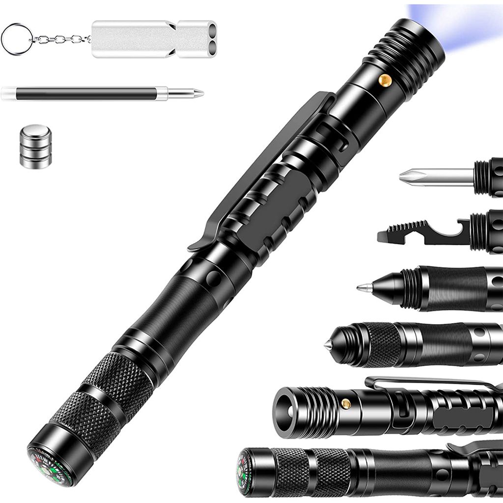 Multifunktion Taktischer Stift Multiwerkzeug Tool Weihnachtsgeschenke für Männer 