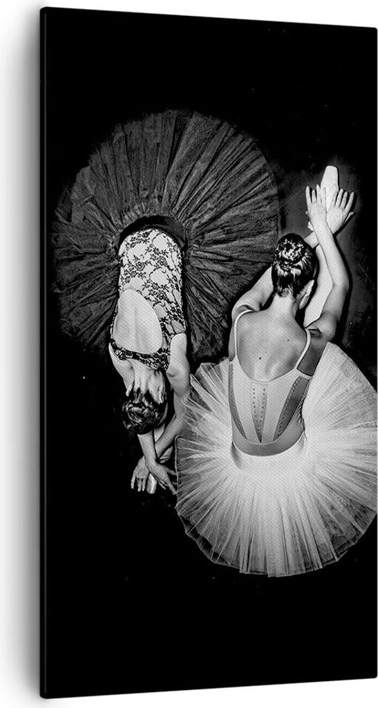 Bild auf Leinwand - Leinwandbild - Einteilig - Ballerinas Ballett Tanz - 55x100cm - Wand Bild - Wanddeko - Wandbilder - Leinwanddruck - Bilder - Wa...