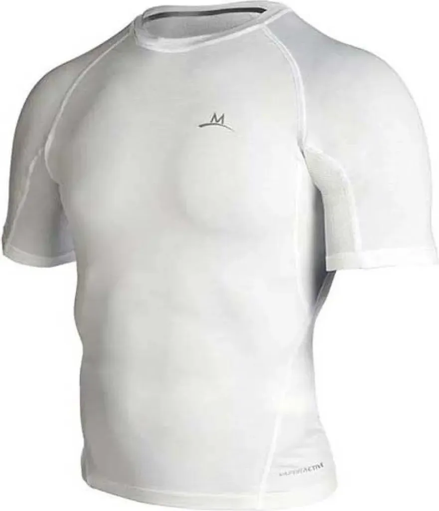 T-shirt Mission Performance Blanc à séchage rapide et manches courtes L