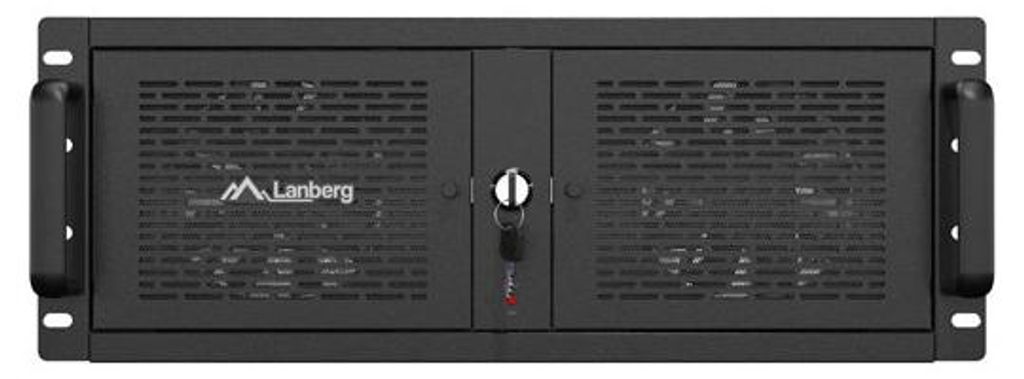 Lanberg SC01-5204-12B, Rack (4U), Schwarz, 5 Lüfter, 430 Produktbild 