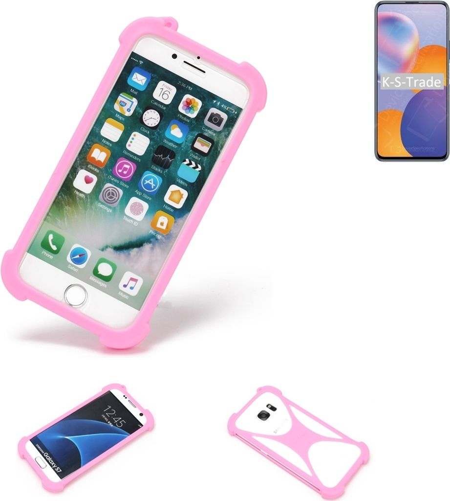 K-S-Trade Handy Hülle kompatibel mit Huawei nova Y9a Schutz Hülle Bumper Silikon Schutz Hülle Cover Case Silikoncase Silikonbumper TPU Softcase