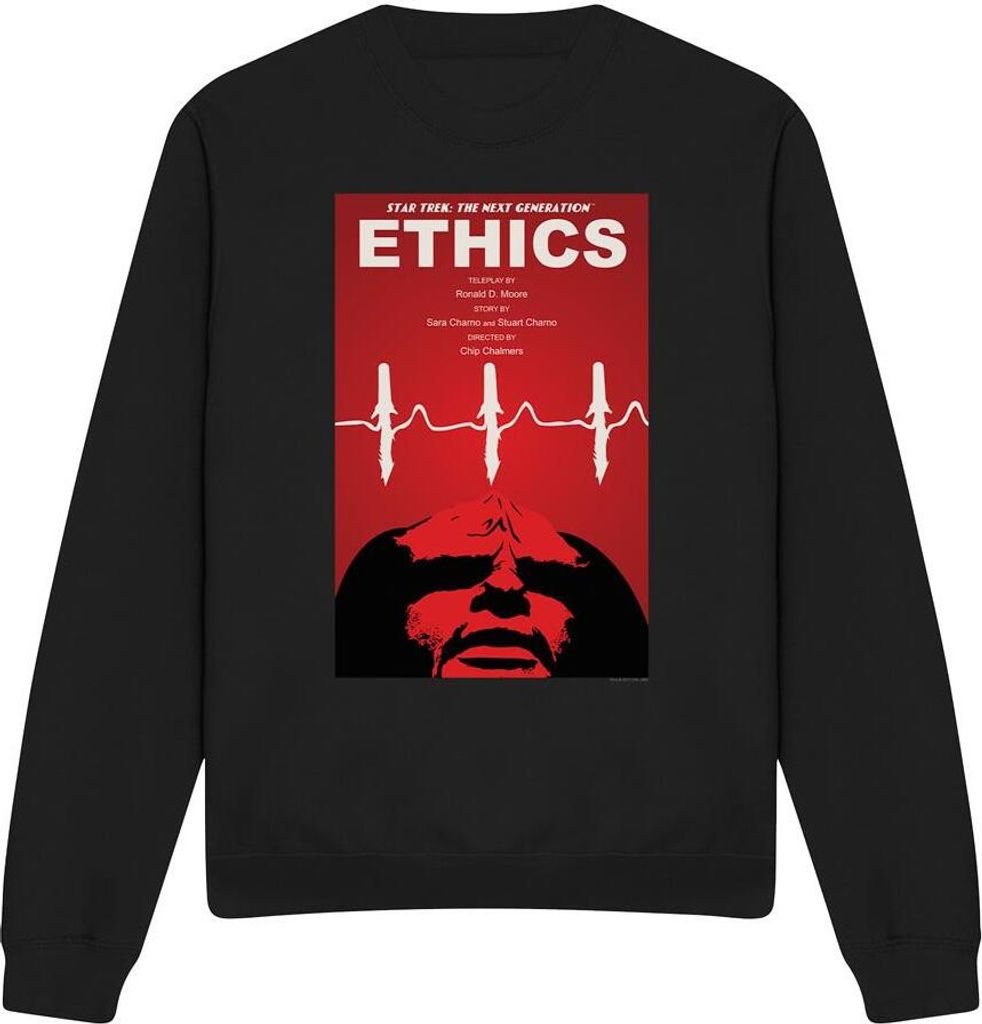 Star Trek - "The Next Generation Season 5 Episode 16" Sweatshirt für Herren/Damen Uni TV11902 (S) (Schwarz)