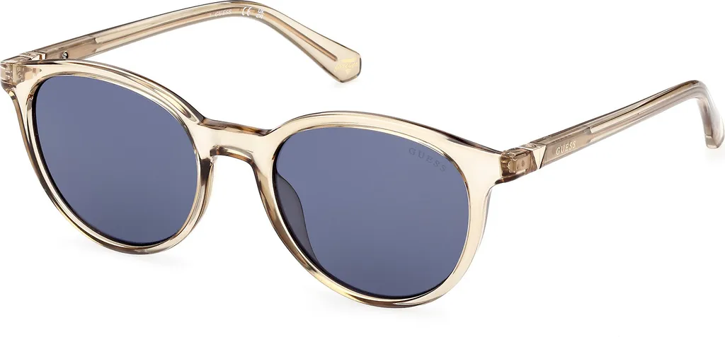 Lunettes de soleil unies Guess GU5216 vert clair brillant pour homme