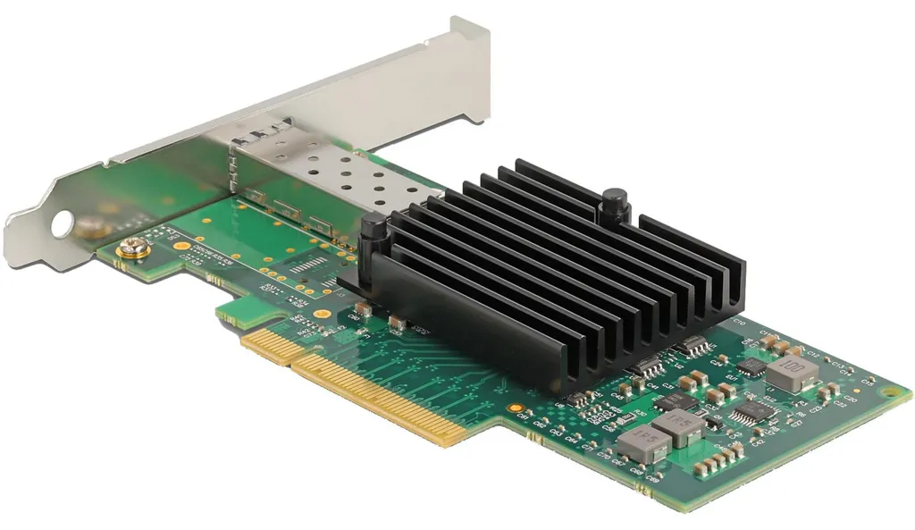 Carte PCI Express x8 Delock 1 x SFP+ 10 Gigabit LAN i82599 pour Serveur