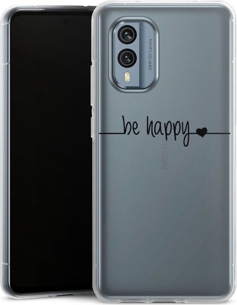 DeinDesign Handyhülle für Nokia X30 Silikon Hülle Case Smartphone Schutzhülle Glück Statement Motiv ohne Hintergrund