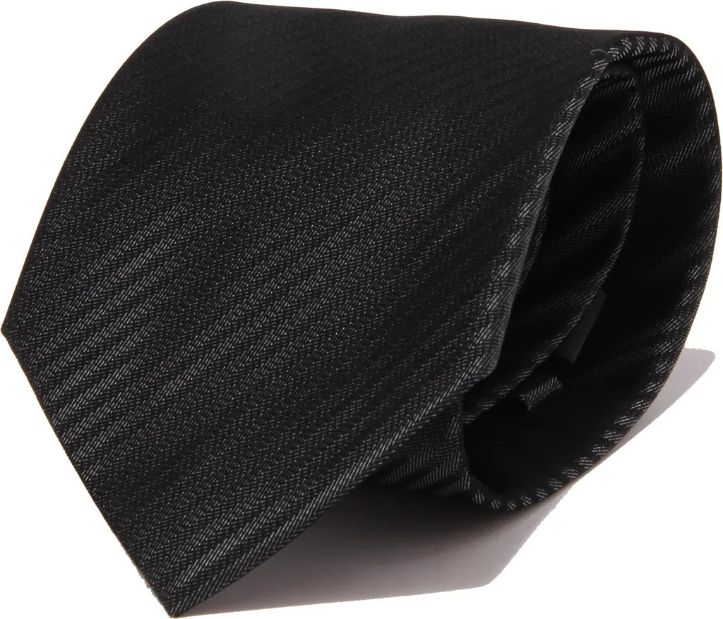 Cravatta Uomo MESSORI 8971J Seta Grigia Nera - Accessorio Business