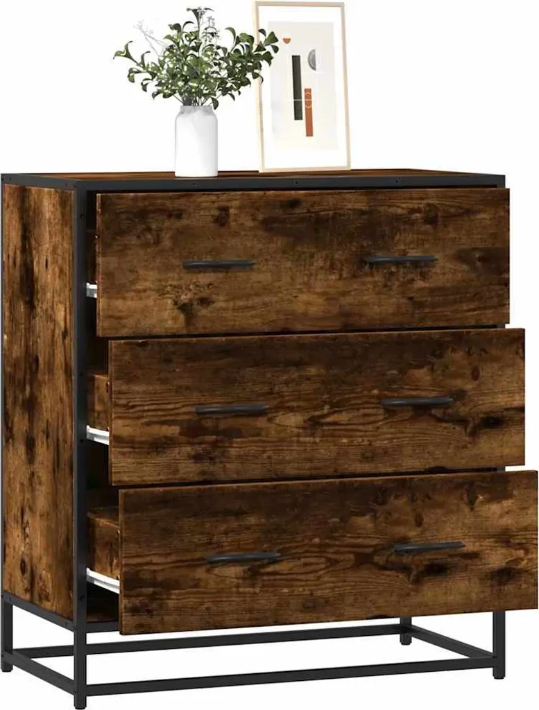 Maison Exclusive Credenza Rovere Affumicato 68x35x76 cm Industrial Design