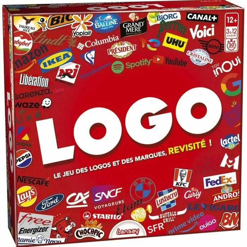 Jeu de plateau Lansay Logo : Quiz familial de culture générale et logos