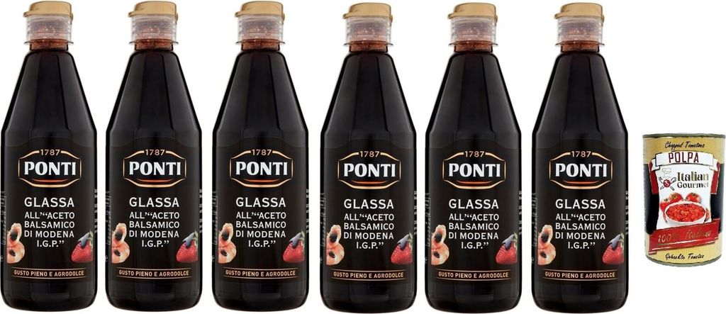Ponti Glassa all' Aceto Balsamico di Modena, Glasur mit Produktbild 