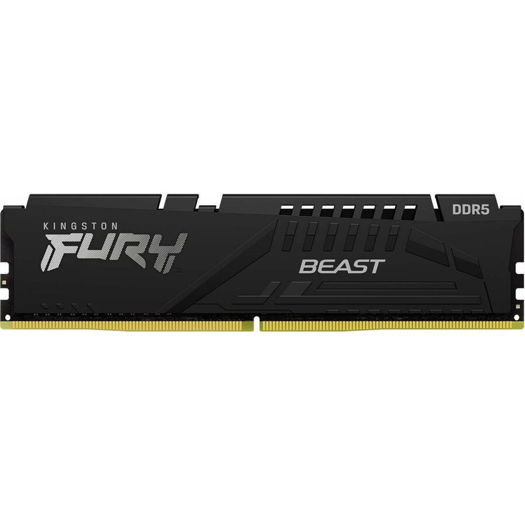 Kingston FURY Beast RGB - DDR5 - Kit - 32 GB: 2 x 16 GB - DIMM 288-PIN - 6800 MHz / PC5-54400 - CL34 - 1.4 V - ungepuffert - on-die ECC - Schwarz