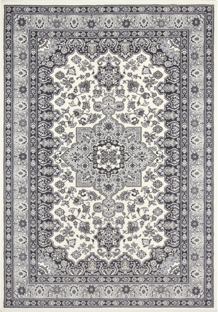Hanse Home Mirkan Kurzflor Teppich Parun Täbriz Creme Grau Produktbild 