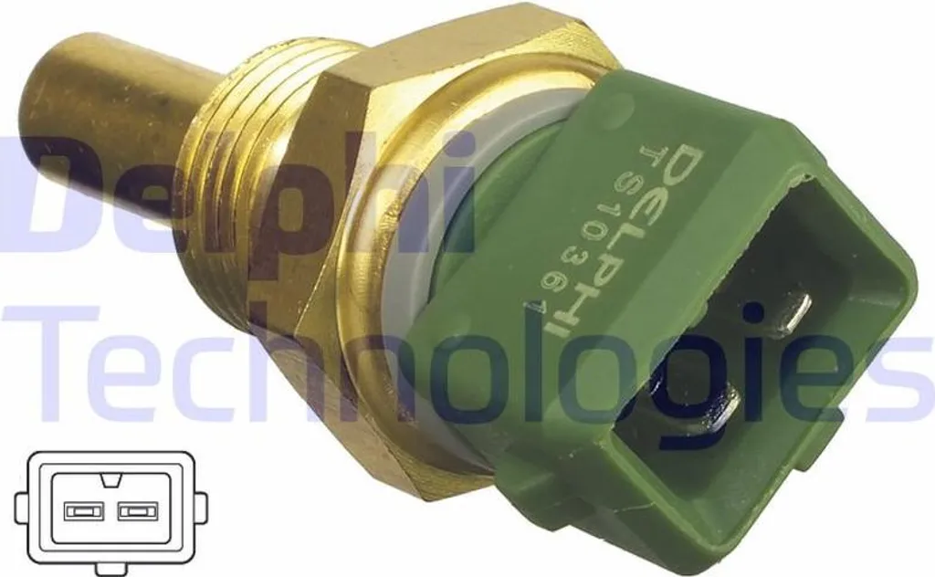DELPHI TS10361 Sensore temperatura liquido di raffreddamento OE 133847 compatibile con AX, Berlingo, Evasion, Jumper, Jumpy, Saxo, Xantia, XM, Xsara, ZX, Scudo, Ulysse, Zeta, 106, 306, 406, 605, 806, Boxer, Expert, Partner