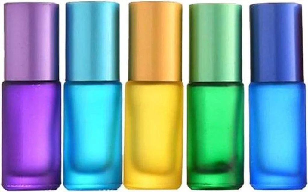 Flacon à bille anti-gaspillage pour huiles essentielles en verre 5 ml