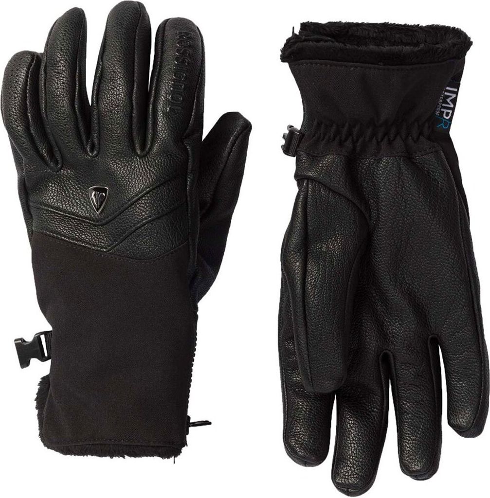 Rossignol Elite Lth Impr Handschuhe Schwarz S Frau Schwarz Produktbild 