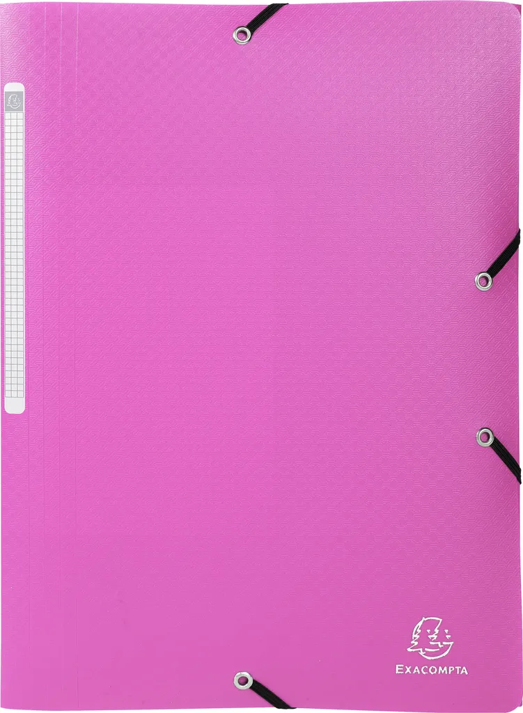 Chemise à élastiques A4 en plastique rose OPAK lot de 50 Exacompta