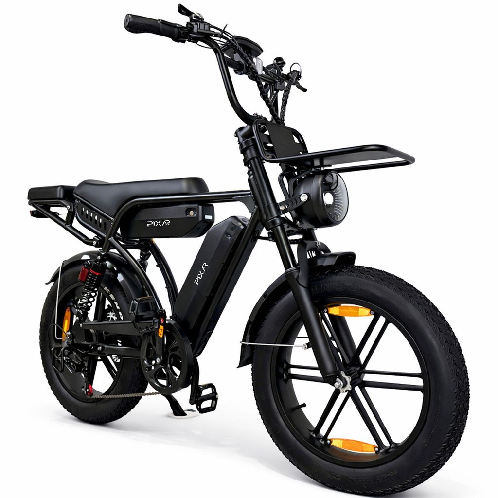 E-Bike Cityrad M9 Elektrofahrrad 20‘’ x 4,0‘’ Zoll Damen u. Herren Pedelec 1680Wh 48V Kettenschaltung, Heckmotor, 1680 Wh, Pedelec, E-Mount...