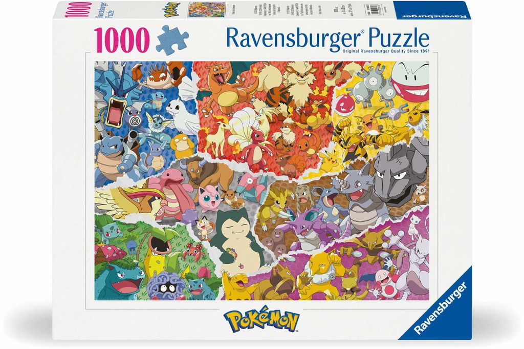 Puzzle Pokémon Aventure Pokémon (1000 pièces) Image du produit 