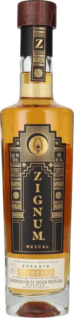 Zignum Mezcal Reposado 100% Agave 40% Vol. 0,7l Produktbild 