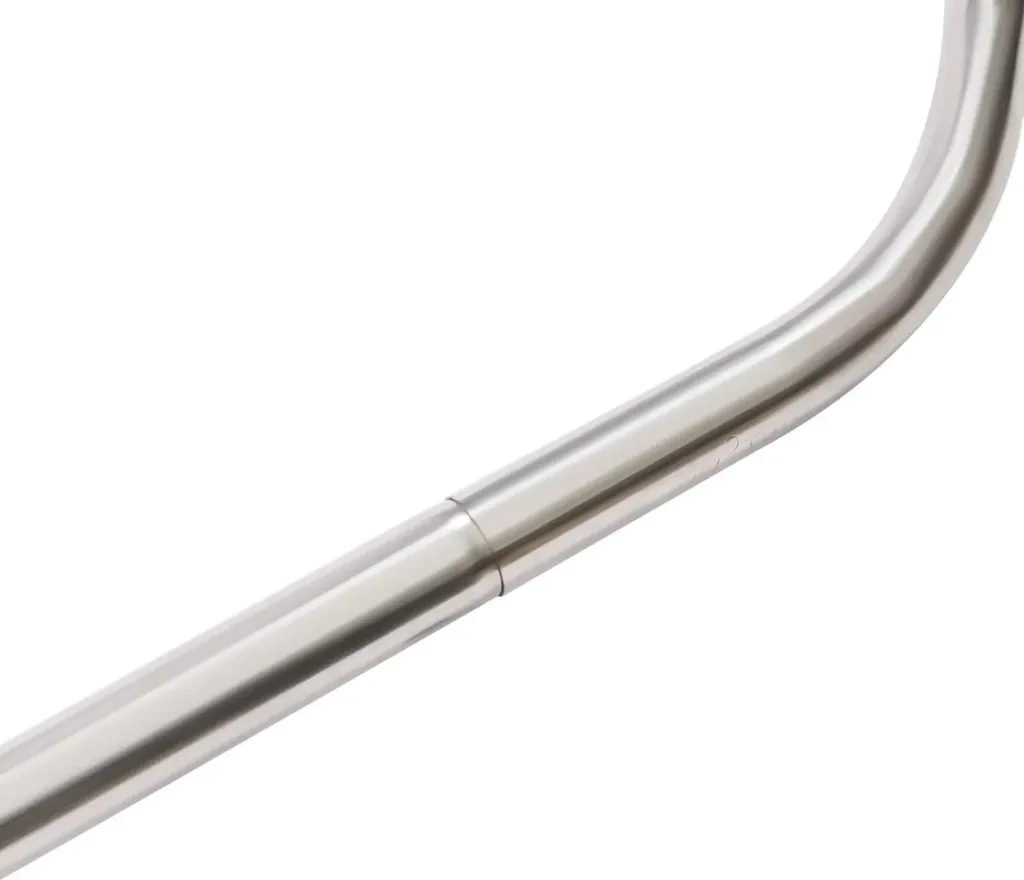 Barre de douche pour petit angle extensible 45-75 cm métal argent