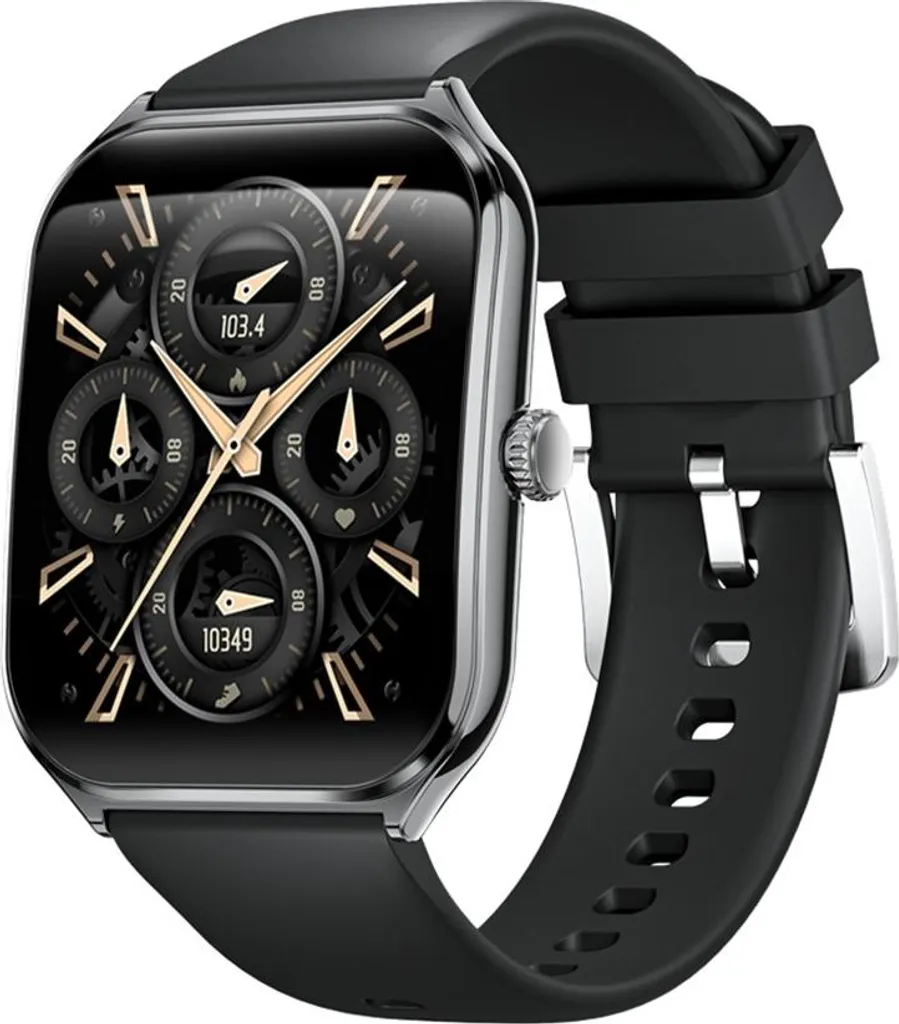 Montre Connectée Sportive avec Suivi de Santé et Bracelet en Silicone