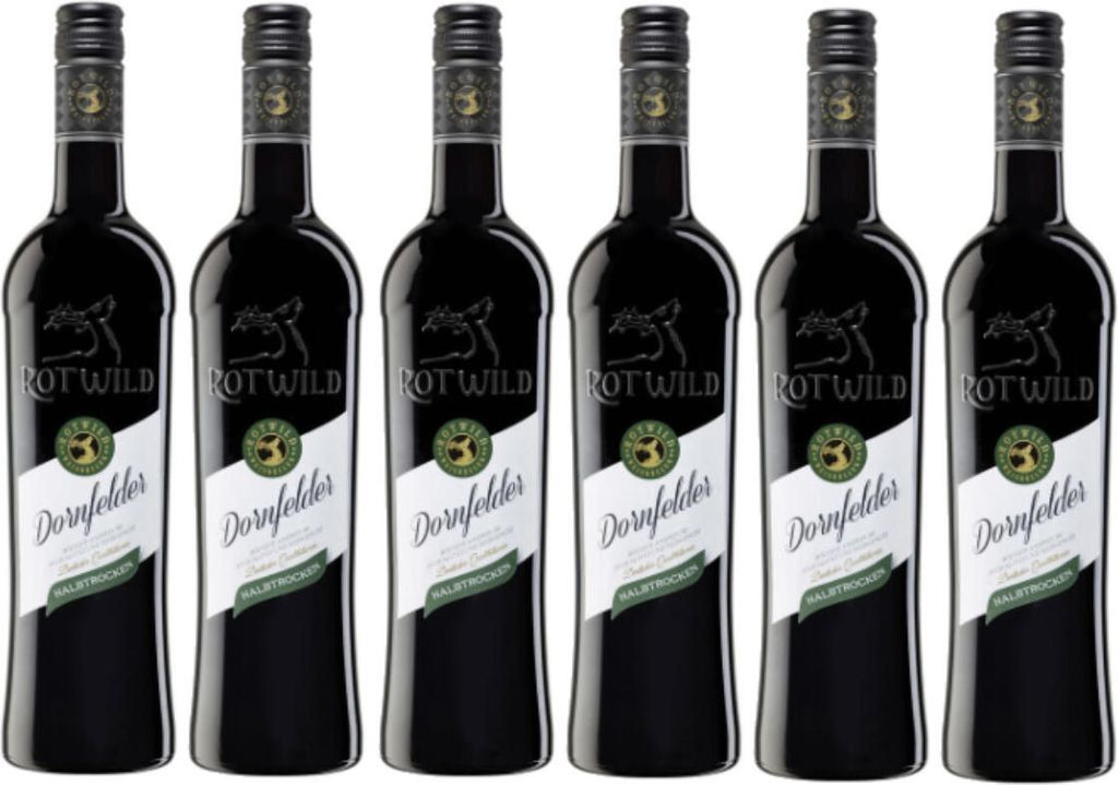 Rotwild Dornfelder halbtrocken feine Fruchtaromen 750ml 6er Produktbild 