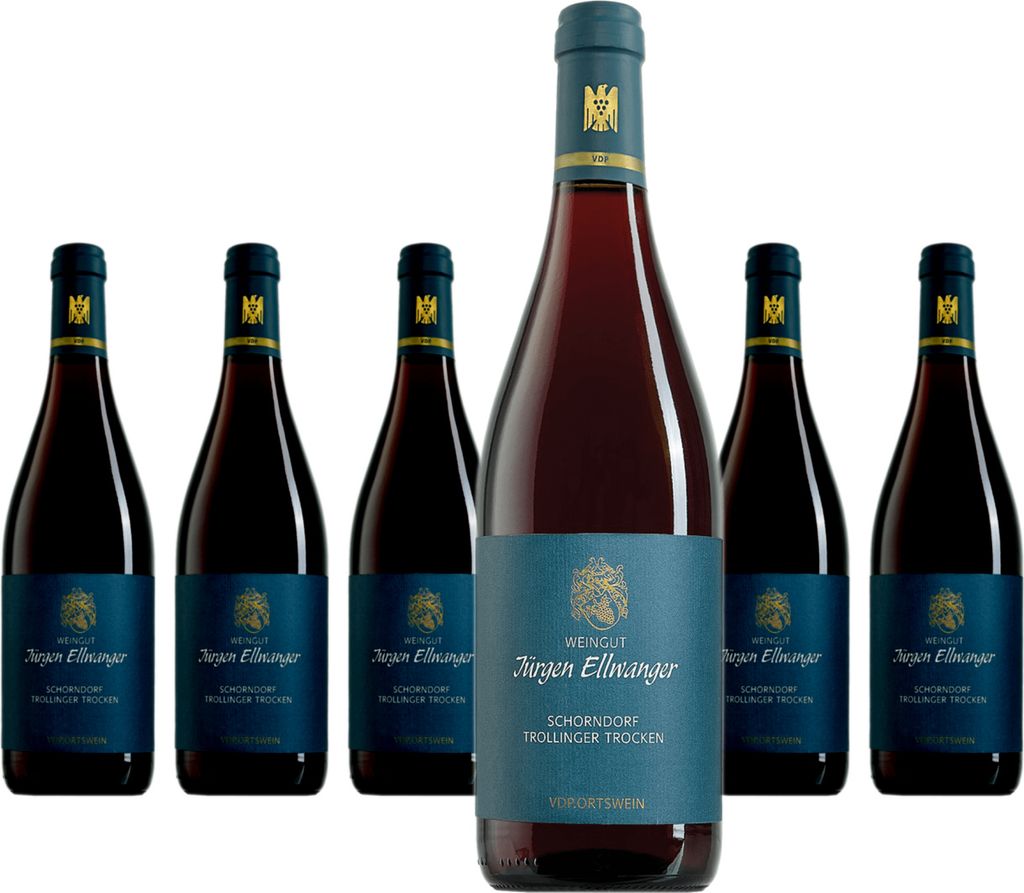 6 x Jürgen Ellwanger Schorndorfer Trollinger Qualitätswein trocken