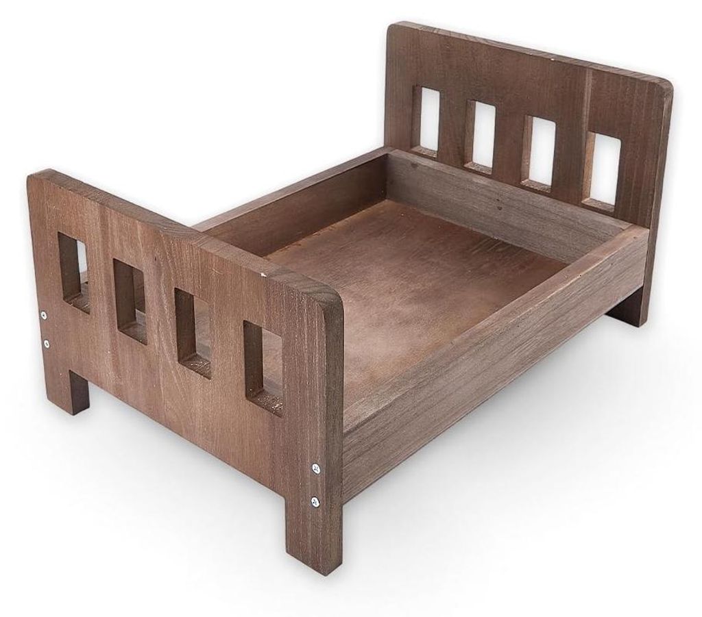Fotografie-accessoires: Mini-bed voor babyfotoshoots Productafbeelding 