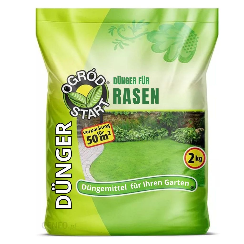 Rasendünger Komplett Dünger Für Rasen Rasenpflege Saftiges Grün 50m NPK 2kg