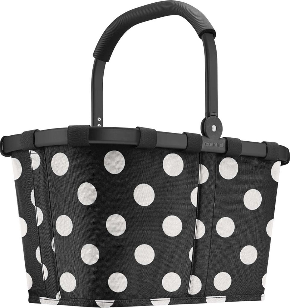 reisenthel Einkaufskorb Carrybag Frame Dots White schwarz Produktbild 