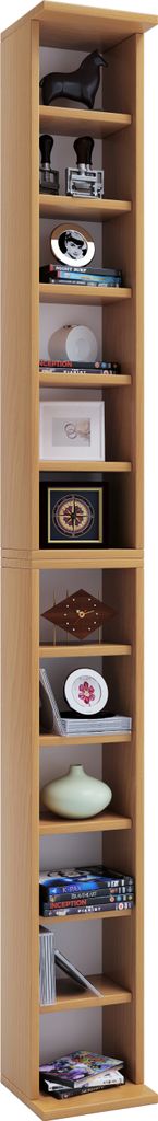 Holz CD DVD Stand Deko Regal Bigol Immagine del prodotto 