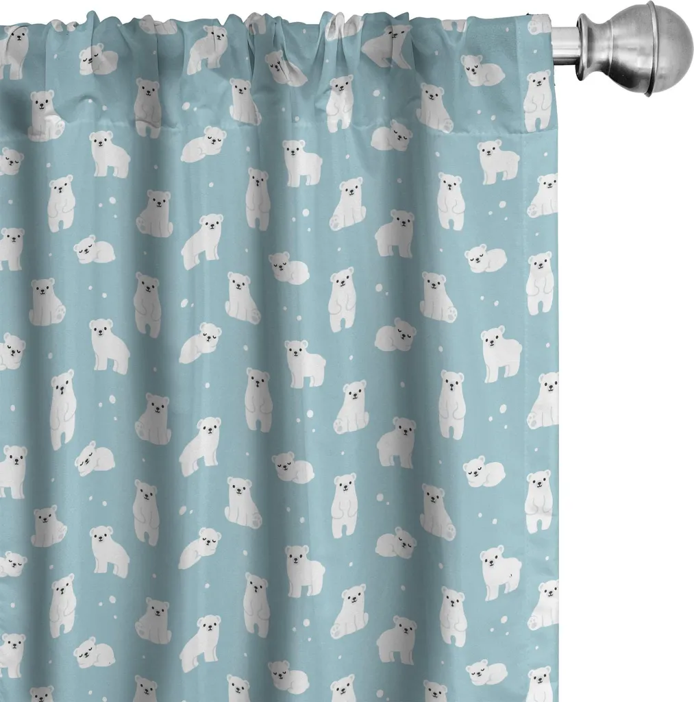 Tende Design Orsi Polari ABAKUHAUS 75x175cm Azzurro - Stile Scandinavo