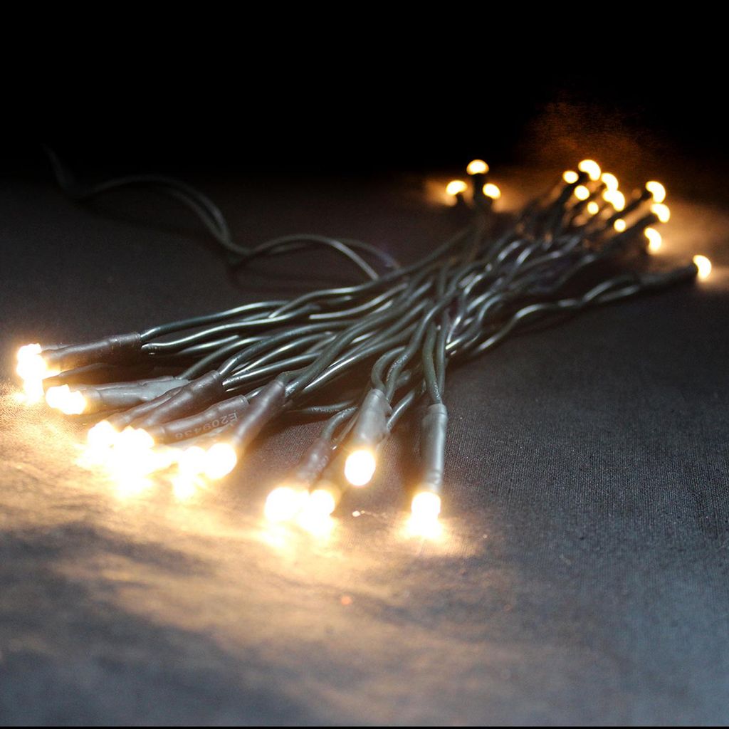 30'er LED Lichterkette Innenbereich warmweiß