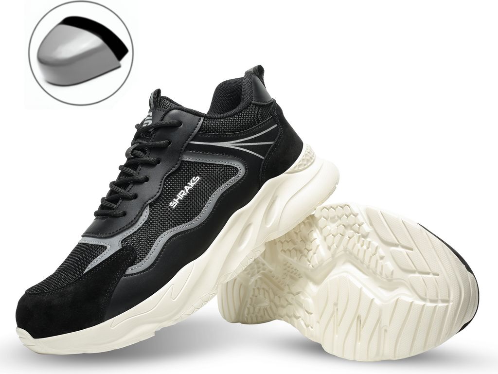 Shraks Moda Sicherheitsschuhe - Arbeitsschuhe für Damen und Herren - Stahlkappe - Sneaker - Atmungsaktives und leichtes Design - Größe 41