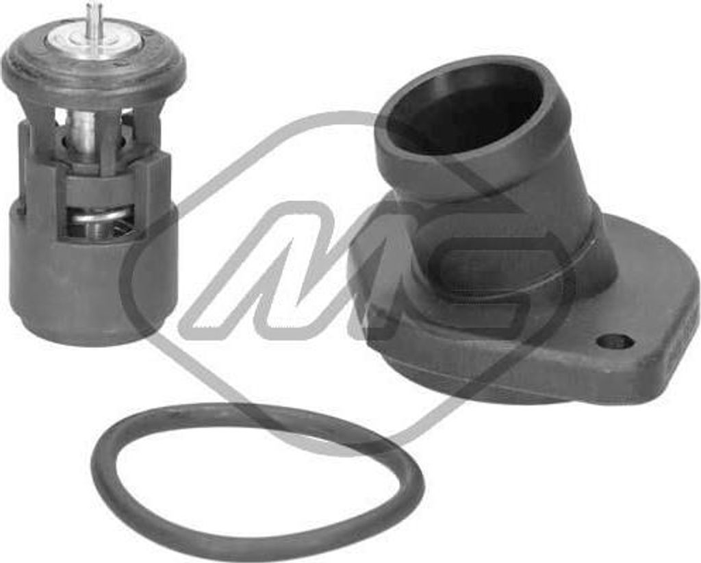Metalcaucho 3592 Thermostat, Kühlmittel OE 032121110B kompatibel mit Vento, Polo 6V, Polo 9N, Polo 6N, New Beetle, Lupo, Golf IV, Golf III, Caddy,...