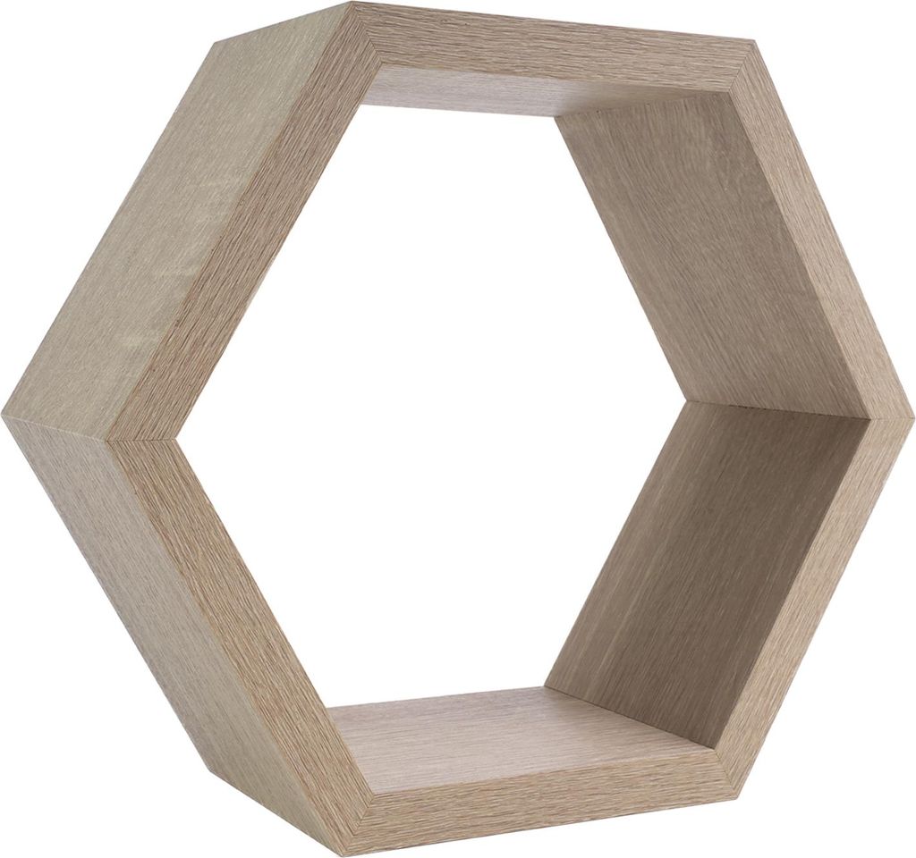 Nástenná polica Hexagon Oak Obrázok produktu 