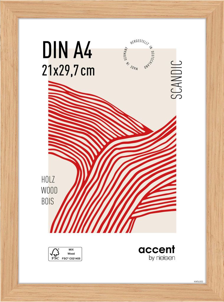 accent by nielsen Holz Bilderrahmen Scandic, 21x29,7 cm Produktbild 