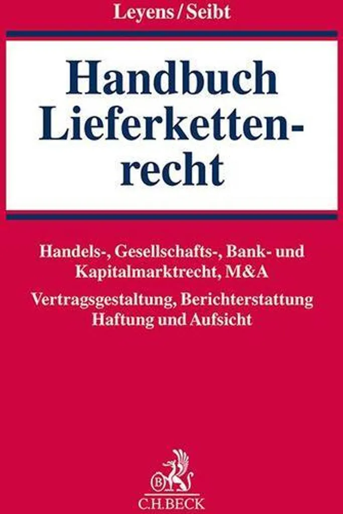 Manuel de Droit des Chaînes d'Approvisionnement Edition de Référence