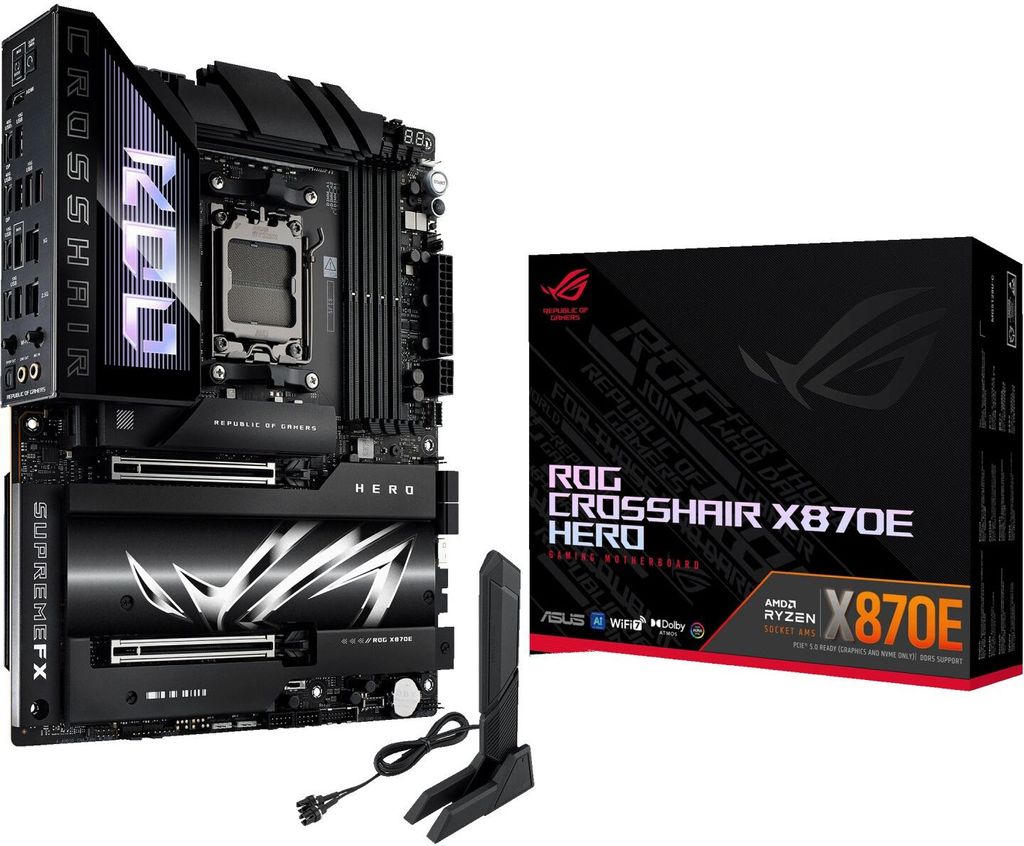 ASUS ROG CROSSHAIR X870E HERO AMD X870E Sockel AM5 ATX Produktbild 12