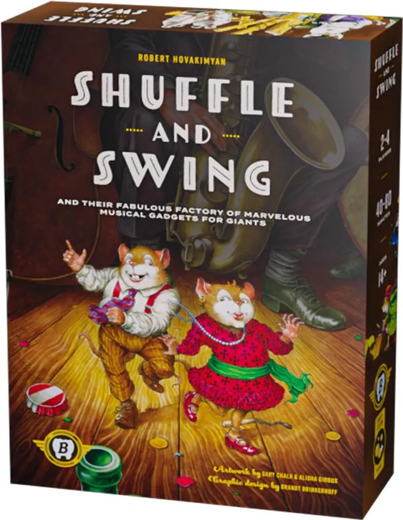 Jeu d'adresse Shuffle and Swing avec Plateau à Rondelles Thème Jazz ENG